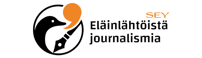 Eläinlähtöistä journalismia -logo